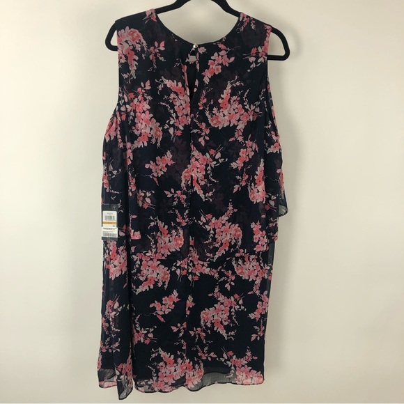 NWT Tommy Hilfiger‎ Floral Print Tiered Shift Dress Flowy A-line Mini Tank Dress - Picture 5 of 5